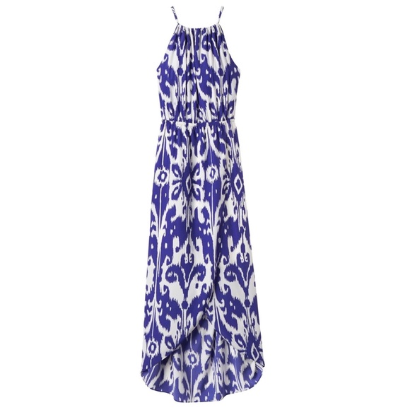 Athleta Dresses & Skirts - ATHLETA Ikat Bloom Ripple Maxi Dress Blue